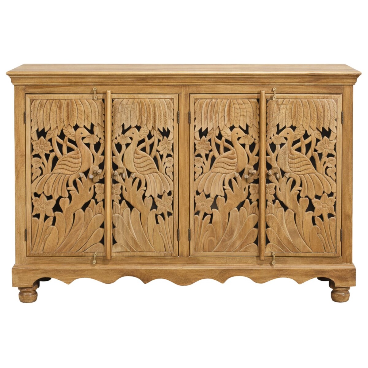 Sideboard Hrithik bruin 174 cm massief hout Boho