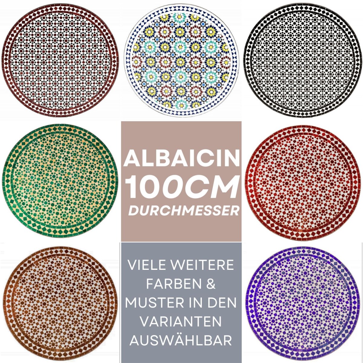 Marokkaanse mozaïektafel Albaicin 1 box