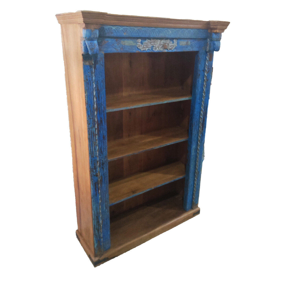 Vintage boekenkast, antiek, 221 cm, mode box