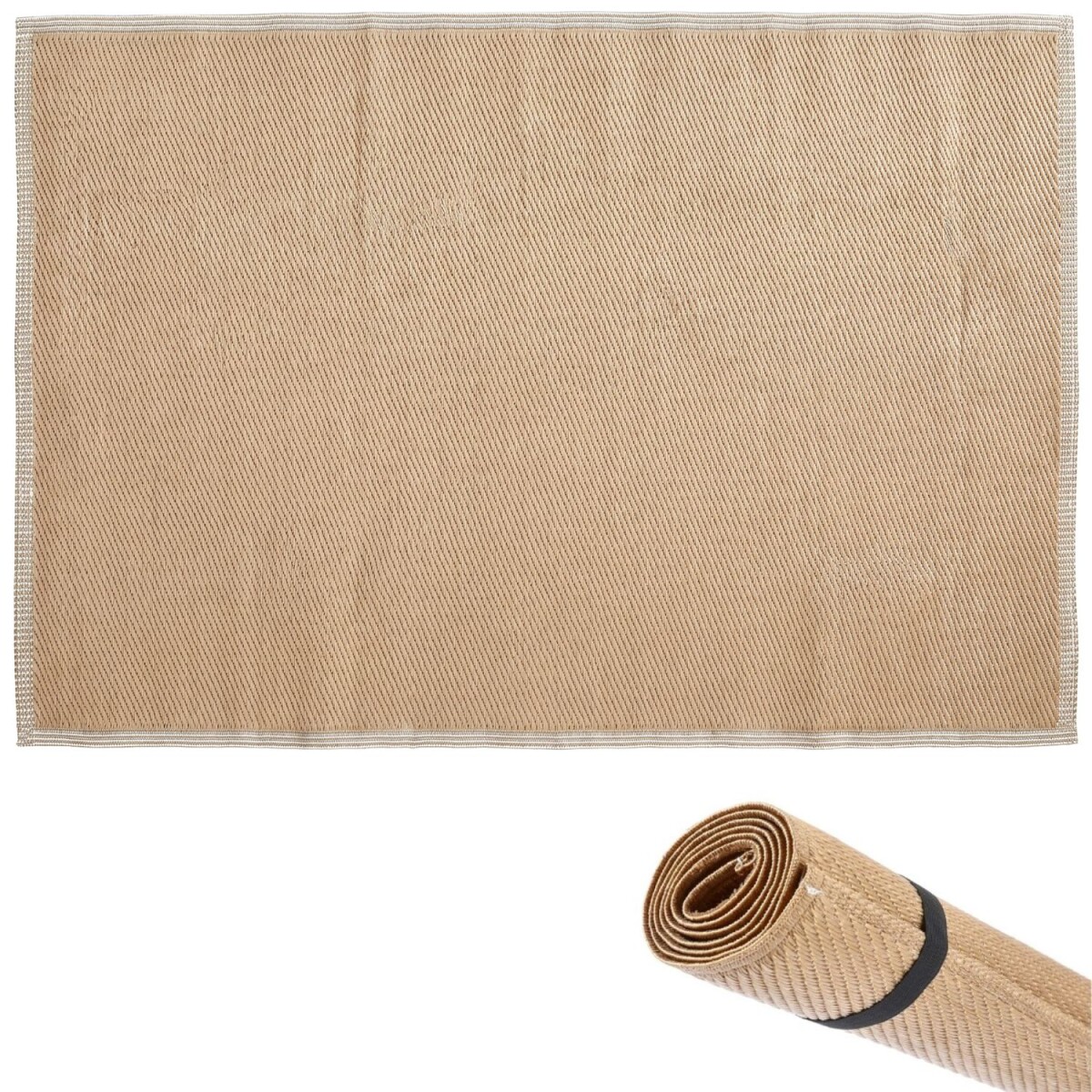 Buitenkleed 90 x 150 cm bruin | jute-loo box