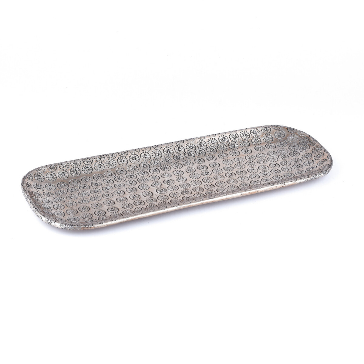 Oosters decoratief dienblad Jabar zilver box