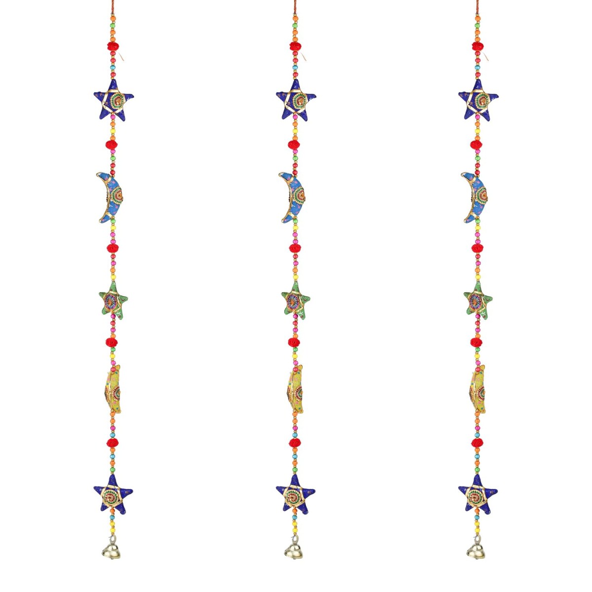 3er Set Boho Dekoh&auml;nger Sternenmond modern aus...