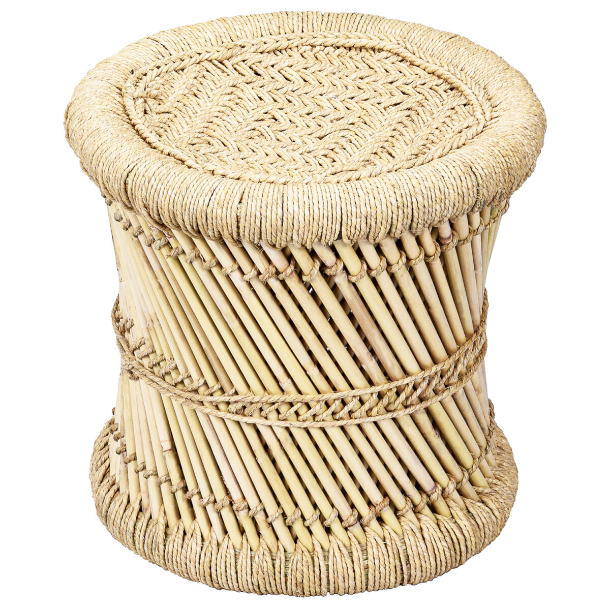 Boho-stijl bijzettafeltje Benita 36 cm box