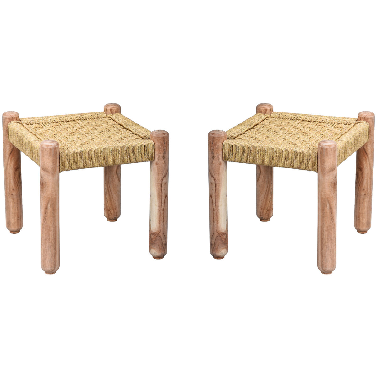 Set van 2 poefs in boho-stijl Josue, 36  box