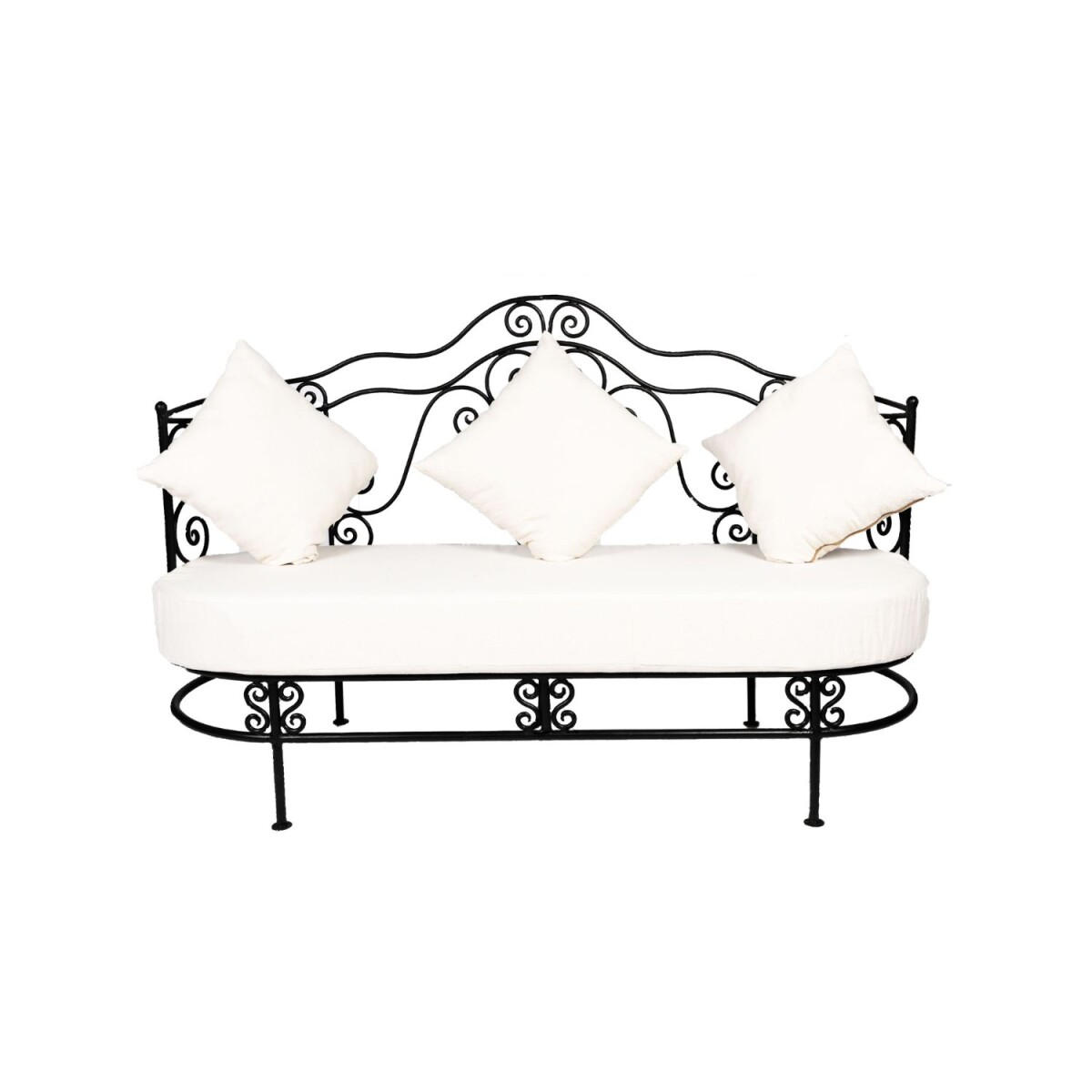 IJzeren bank Andalous tuinbank B120cm | Lounge-bank massief 