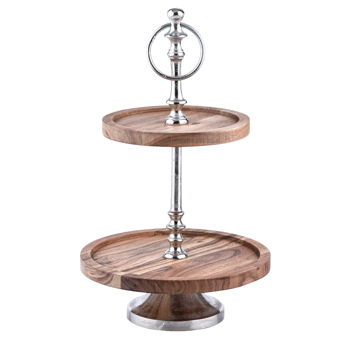 Etagère met 2 verdiepingen, acaci box