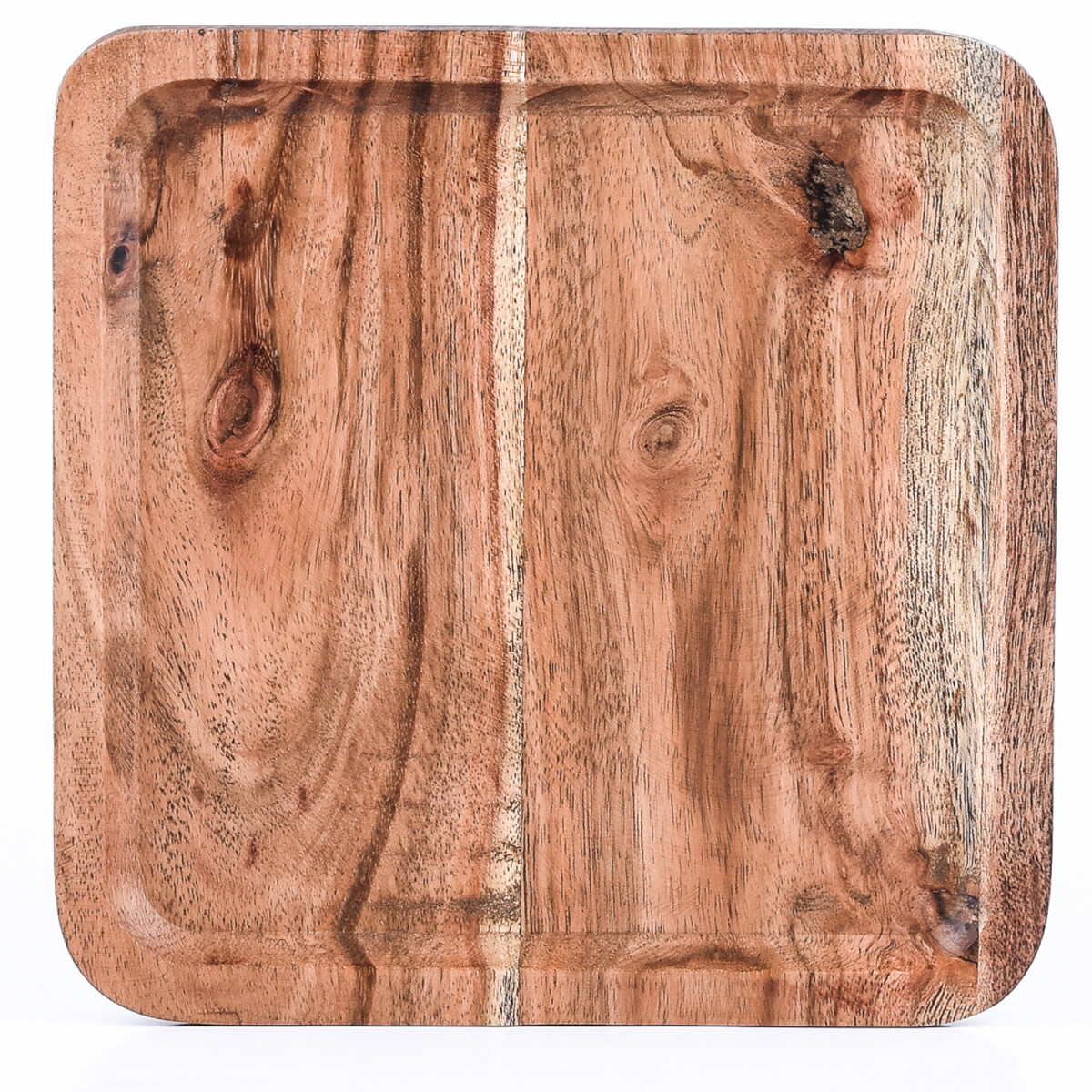 Serveerblad van acaciahout Anea 20x20 cm box