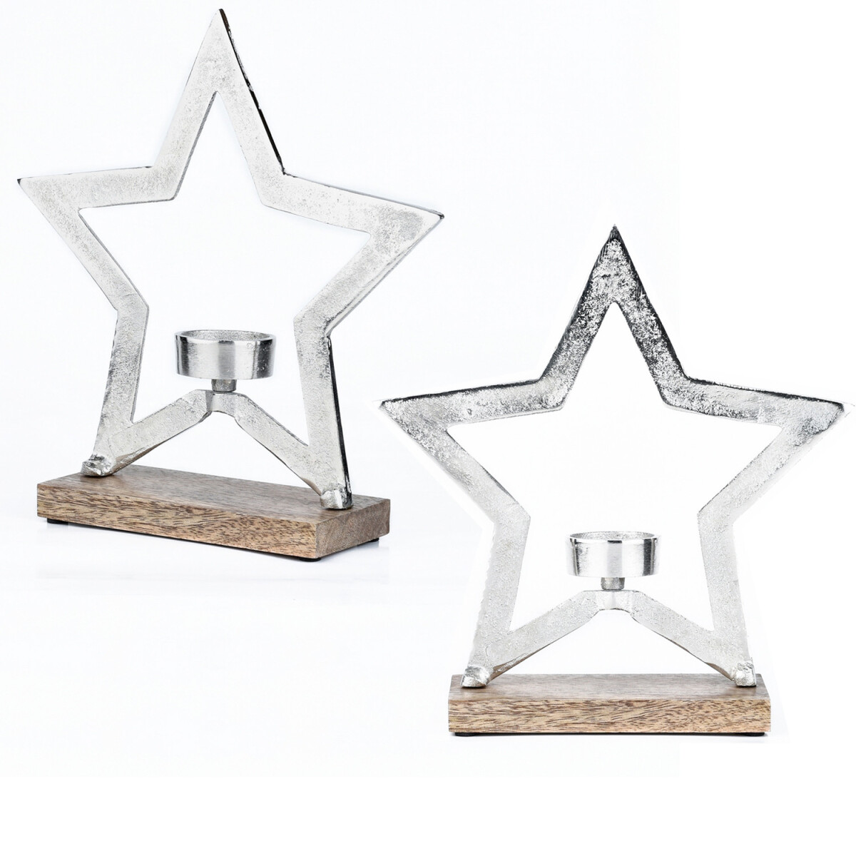 Set van 2 sterrenvormige decoratieve fig box