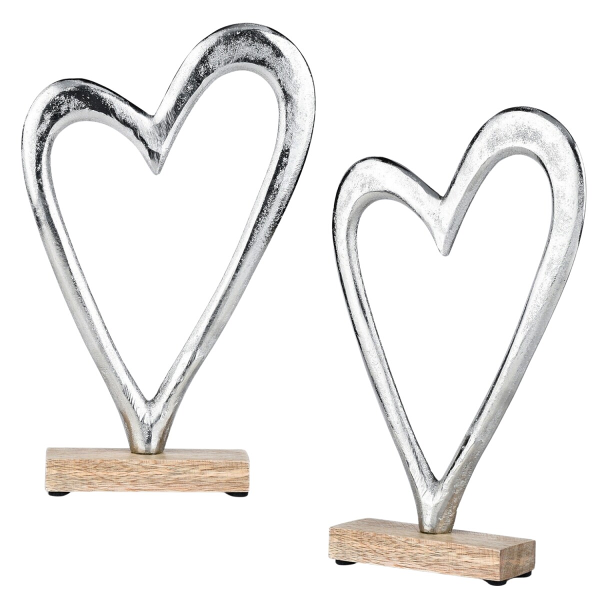 Set van 2 hartvormige decoratieve figuur box