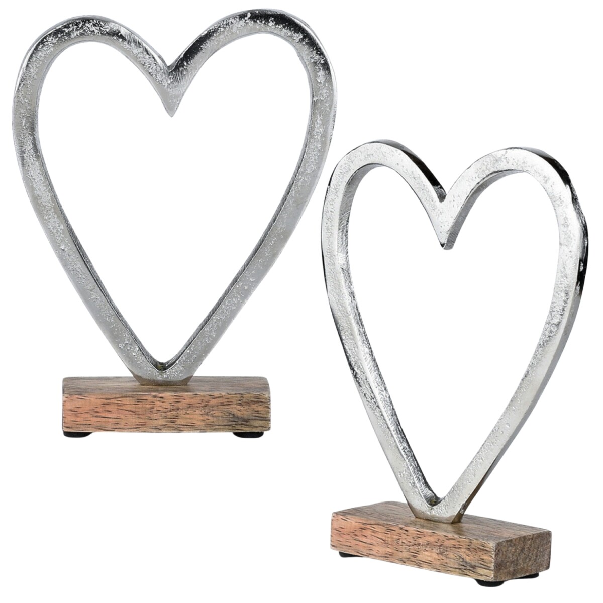 Set van 2 hartvormige decoratieve figuur box