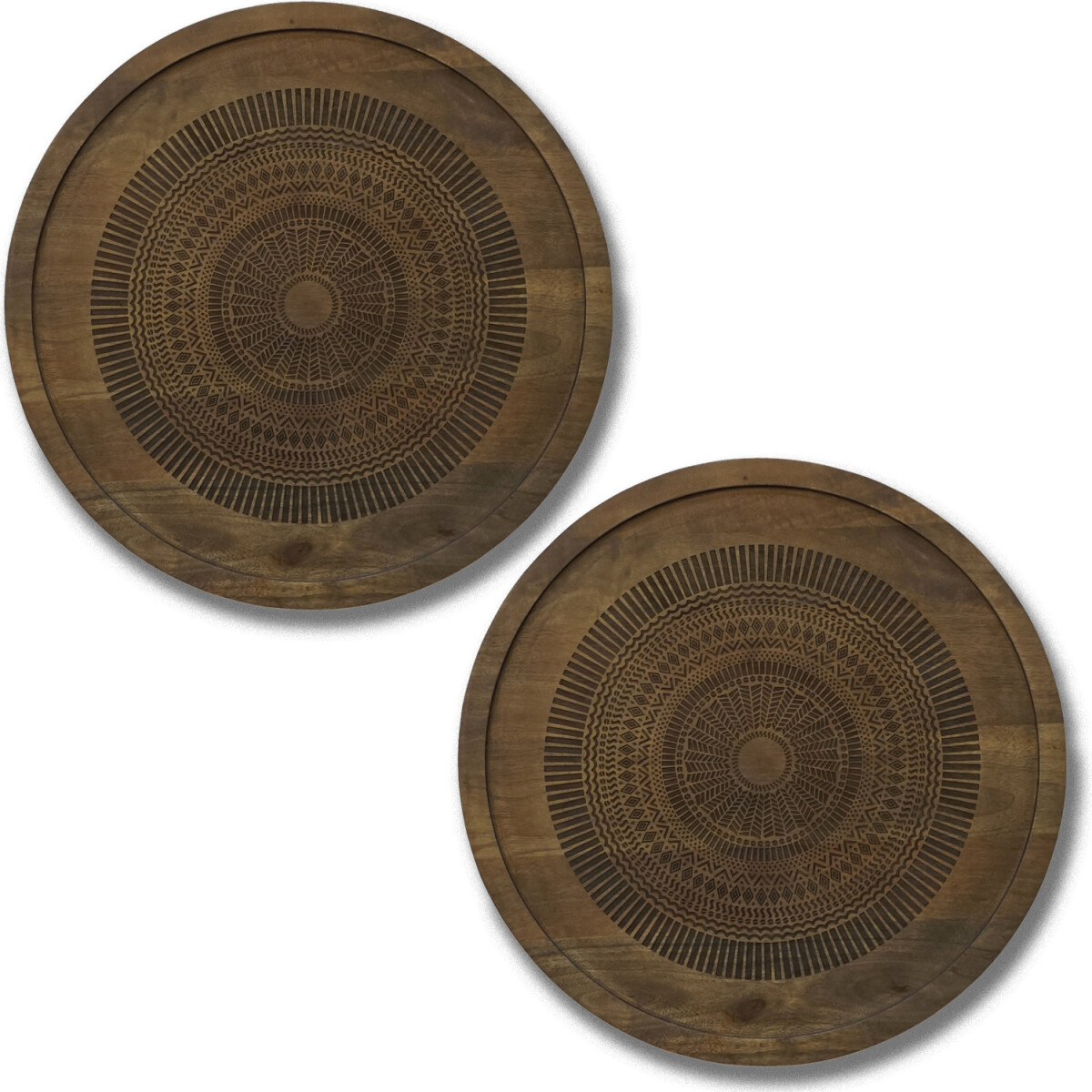 Wanddecoratie Astus rond, set van 2 stuk box