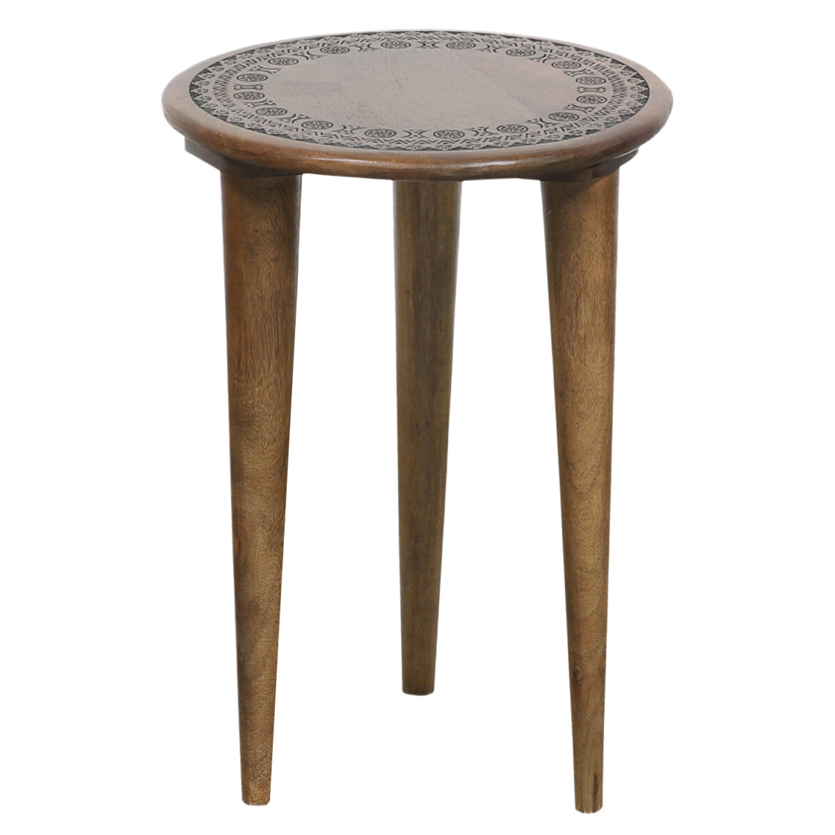 Oosterse bijzettafel/poef met bloemmotie box