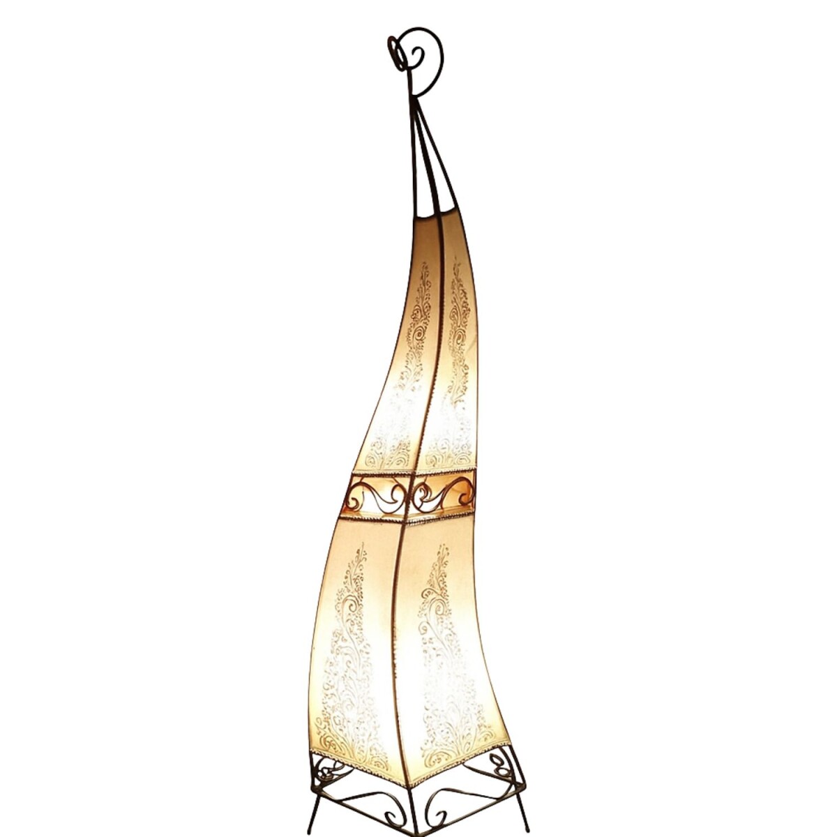 Oosterse staande lamp Rahaf Nature 120 c box