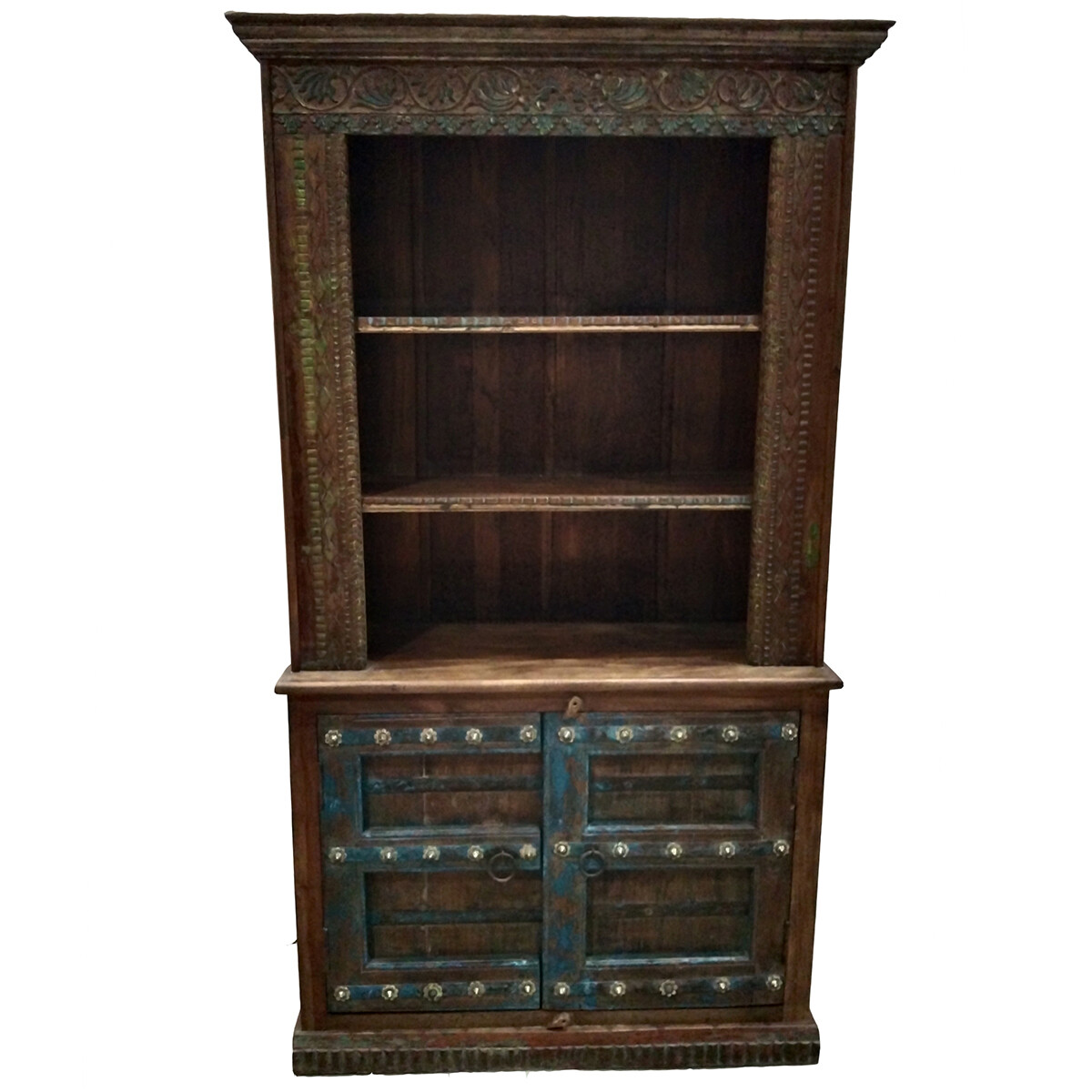 Vintage boekenkast, antiek, 210 cm, model -32-