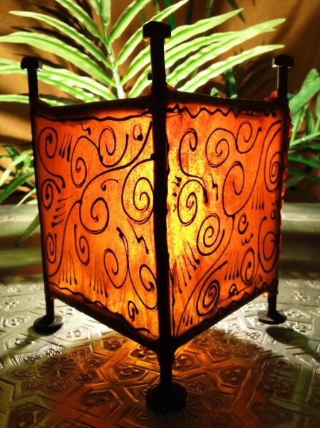 Orient windlicht Budur Oranje box