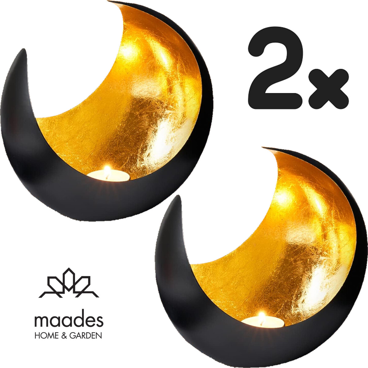 Set van 2 MAADES windlichten, oosterse s box