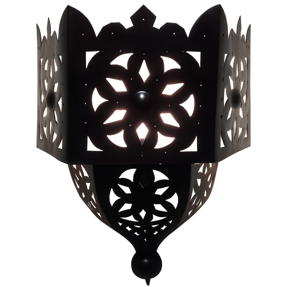 Marokkaanse wandlamp Farida | Geperforee box