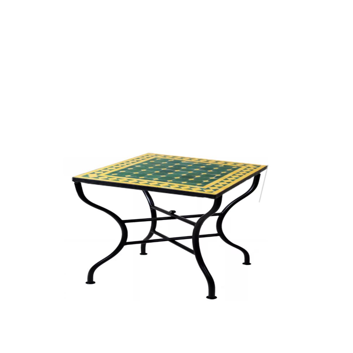 Marokkaanse mozaïektafel Marrakesh Blauw Wit, 50 x 50 c