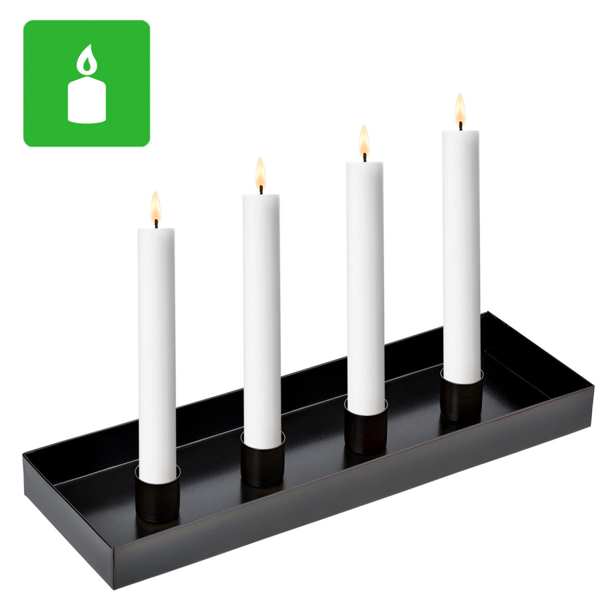 Retro kerstdecoratie kandelaar kaarsenho box