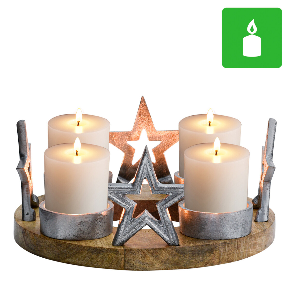Adventskrans Kerstversiering Kandelaar Demali