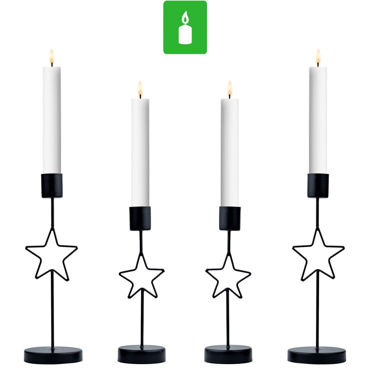 Set van 4 retro kerstversieringen: kande box