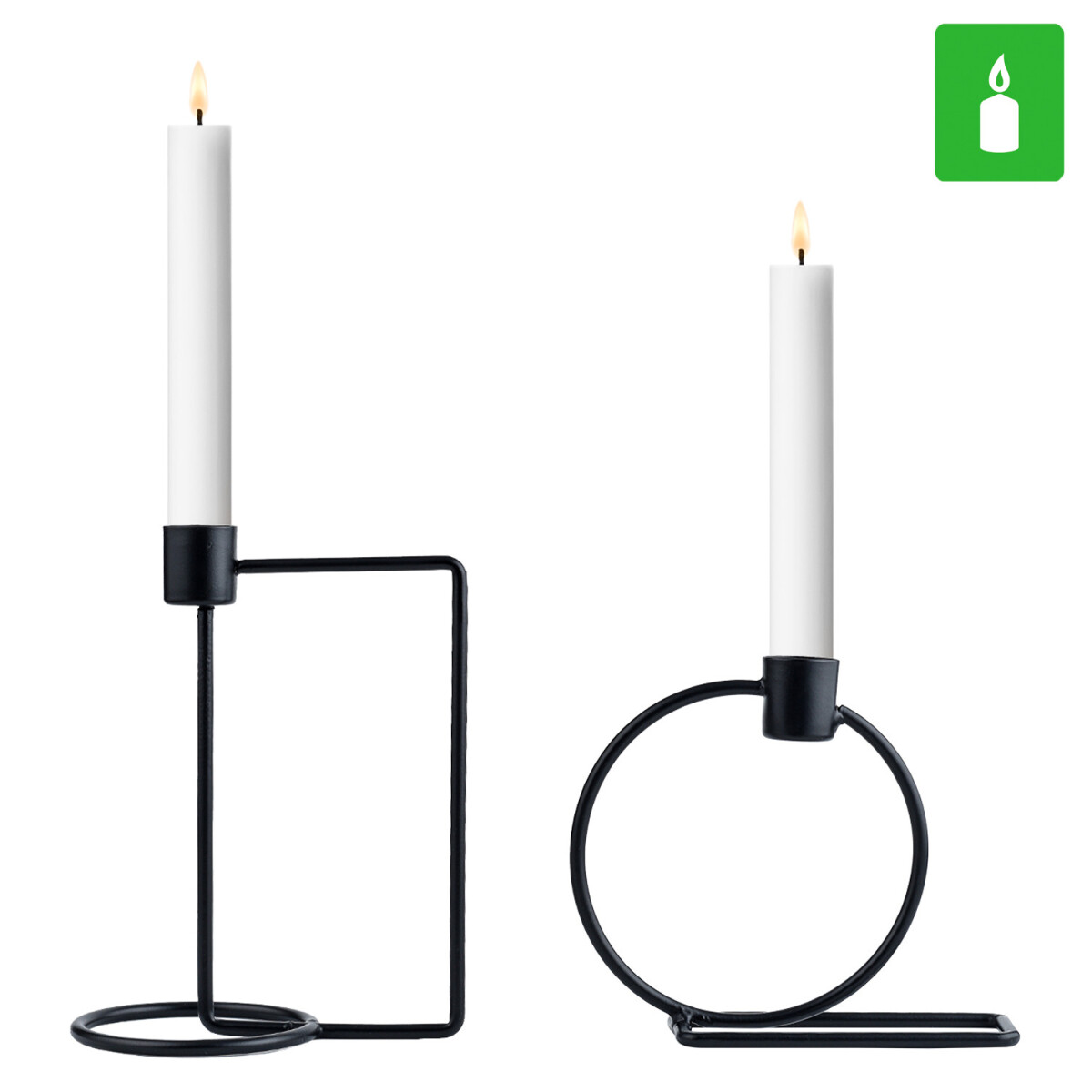 Set van 2 kandelaars in Scandinavisch de box