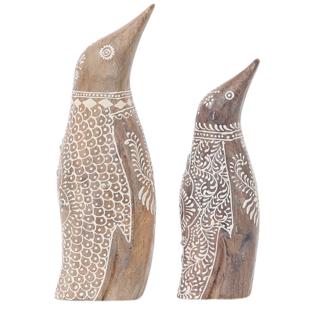 Set van 2 boho-decoraties: houten dieren box