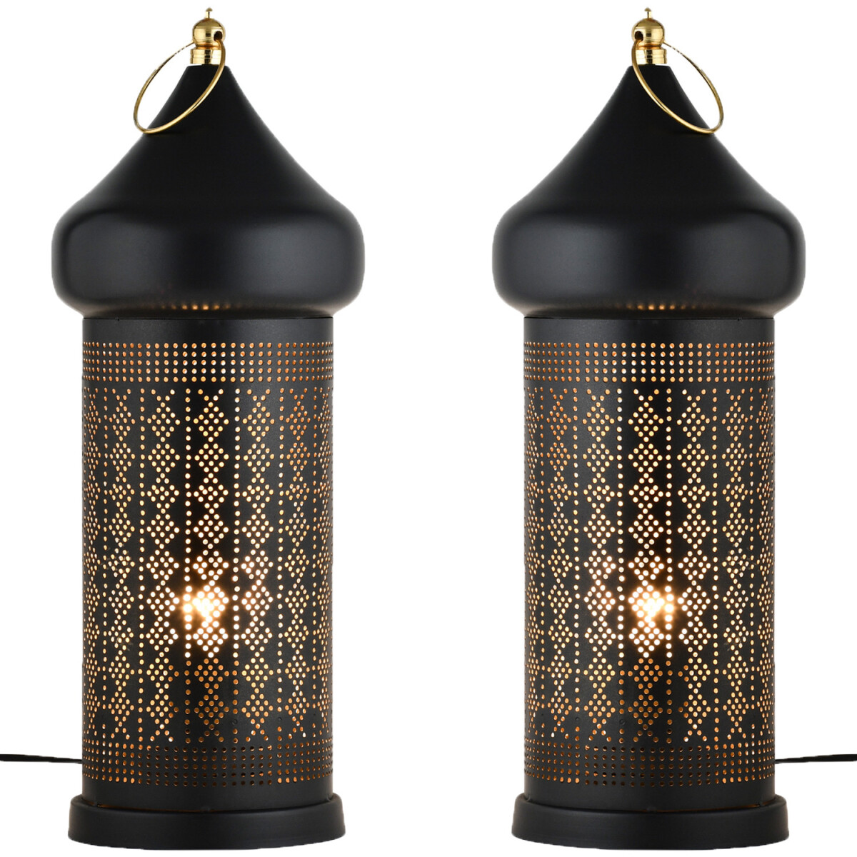 Set van 2 oosterse decoratieve staande l box