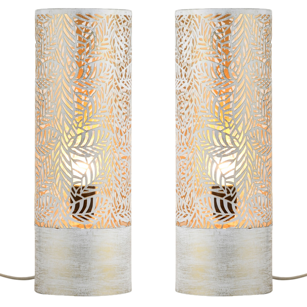 Set van 2 boho-decoratieve tafellampen/nachtlampjes, Verdure