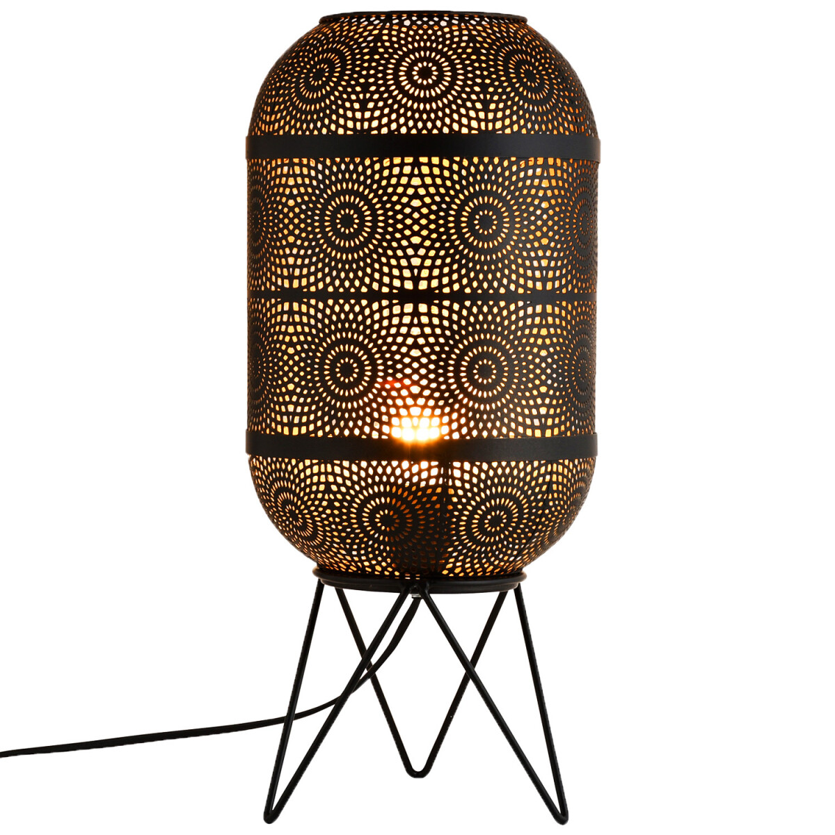 Oosterse decoratieve staande lamp, tafel box