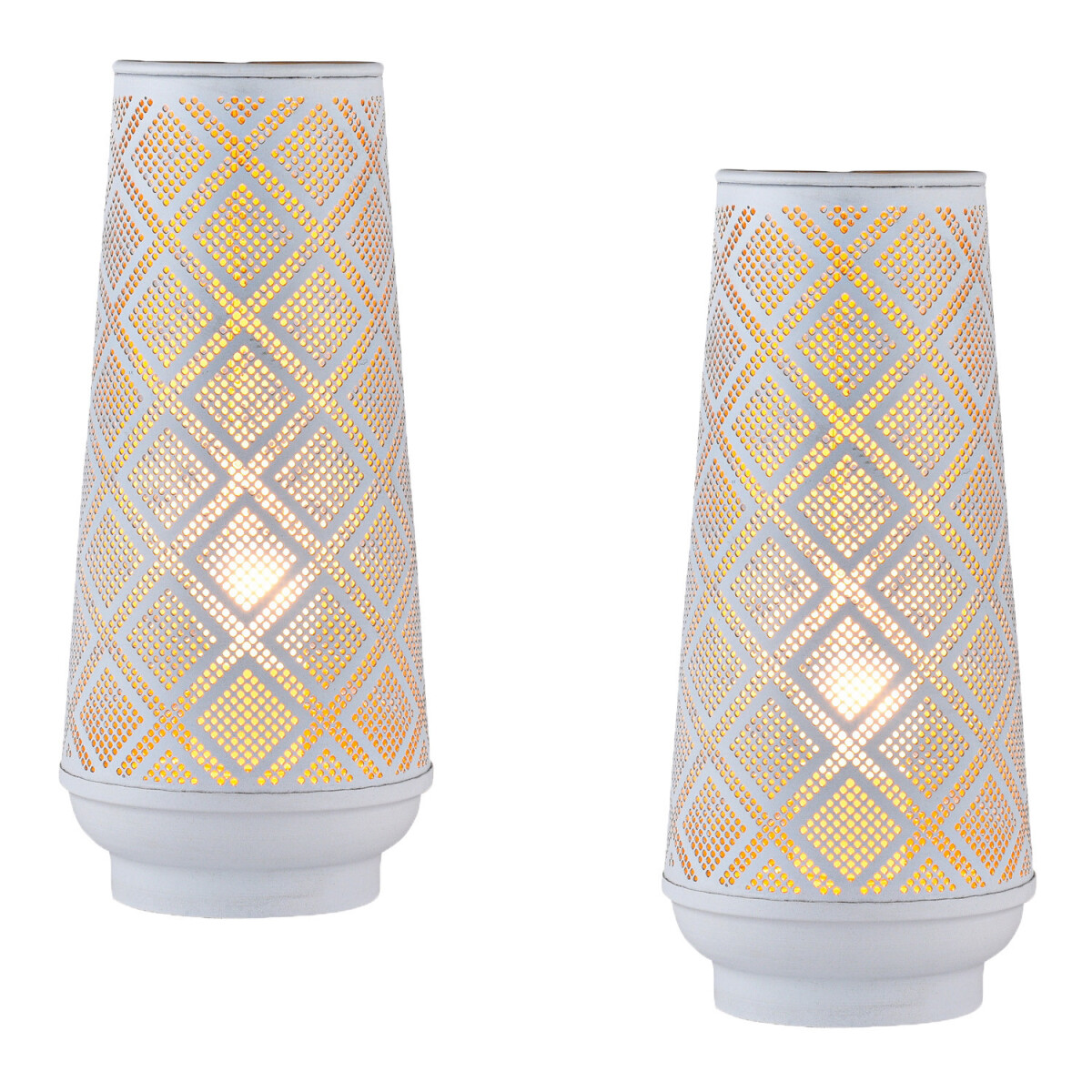 Set van 2 boho-decoratieve staande lampen / tafellampen / la