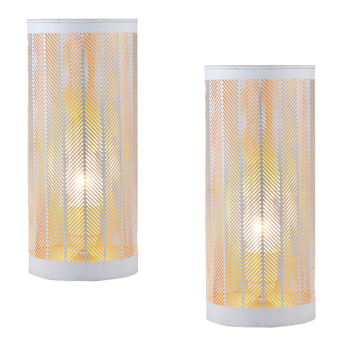 Set van 2 boho-decoratieve nachtlampjes/tafellampjes van...