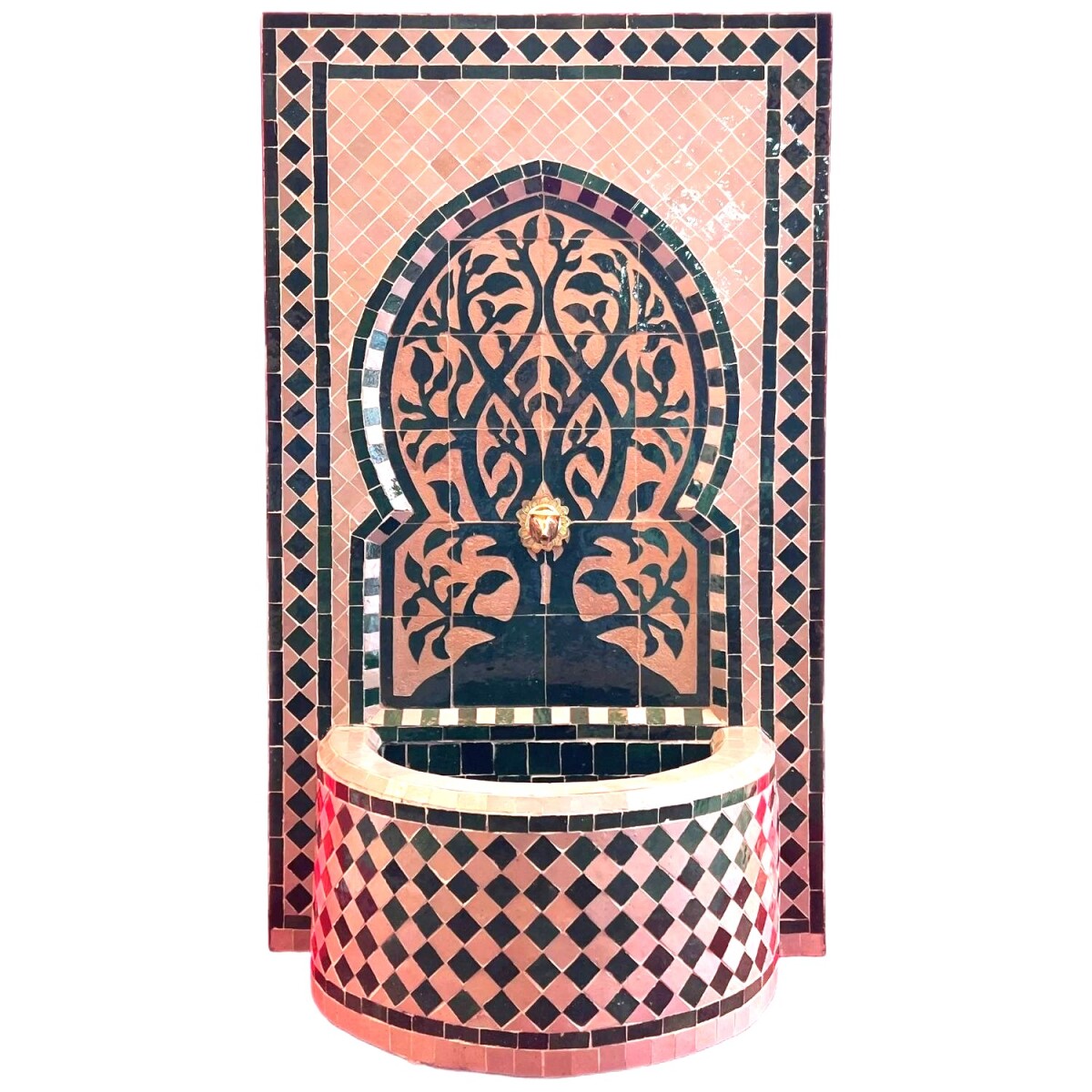 Marokkaanse mozaïek tuinfontein 109 cm | Boho kamerfont