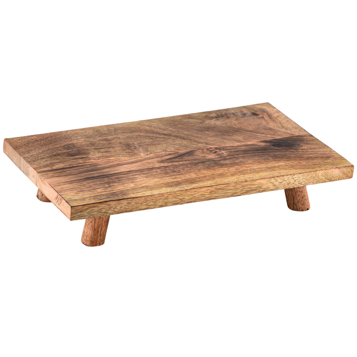 Japanse decoratieve dienblad, houten dienblad Nafisa 30 cm