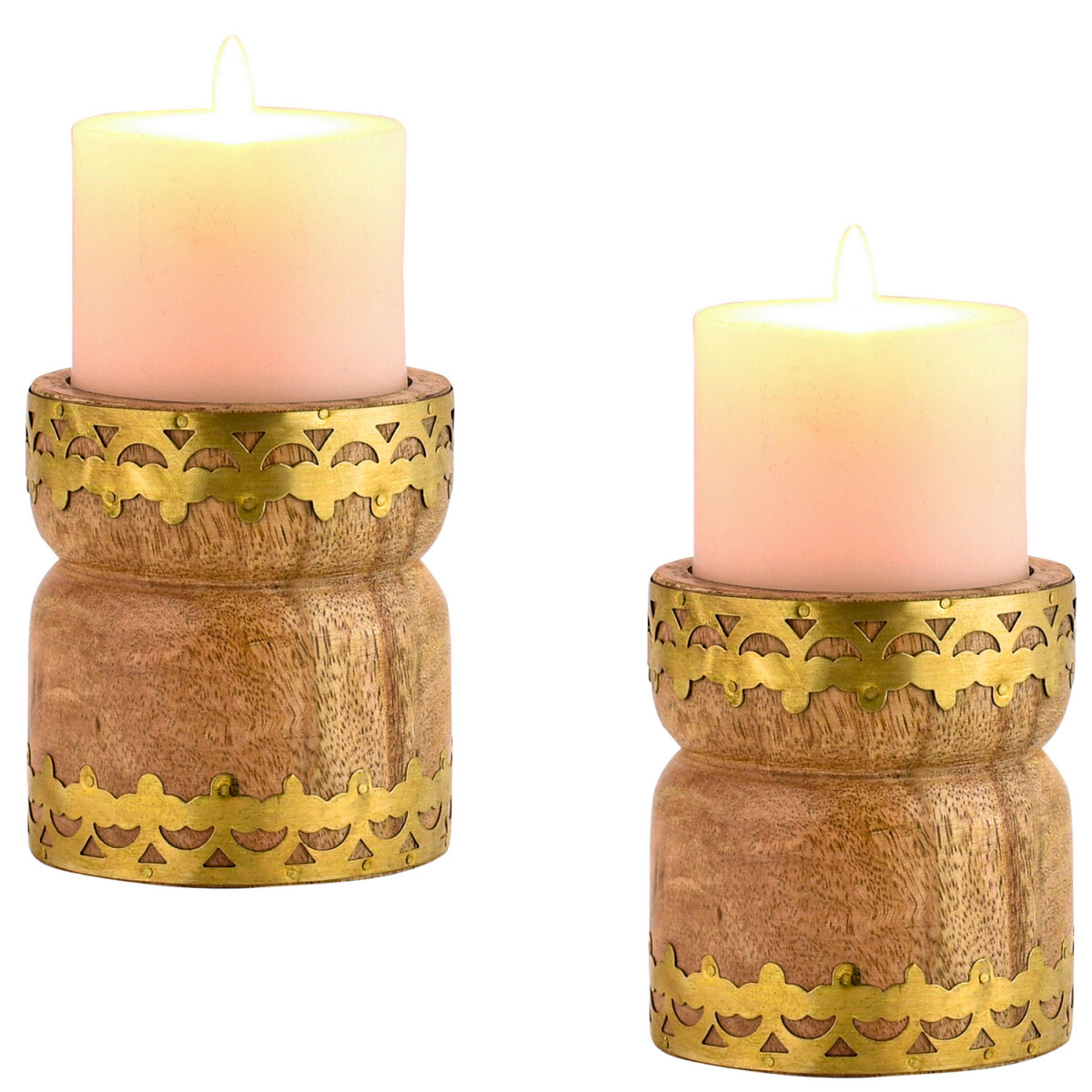Set van 2 boho-theelichthouders van Haji box