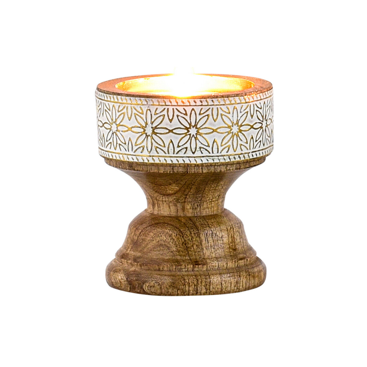 Boho-decoratie: houten theelichthouder e box