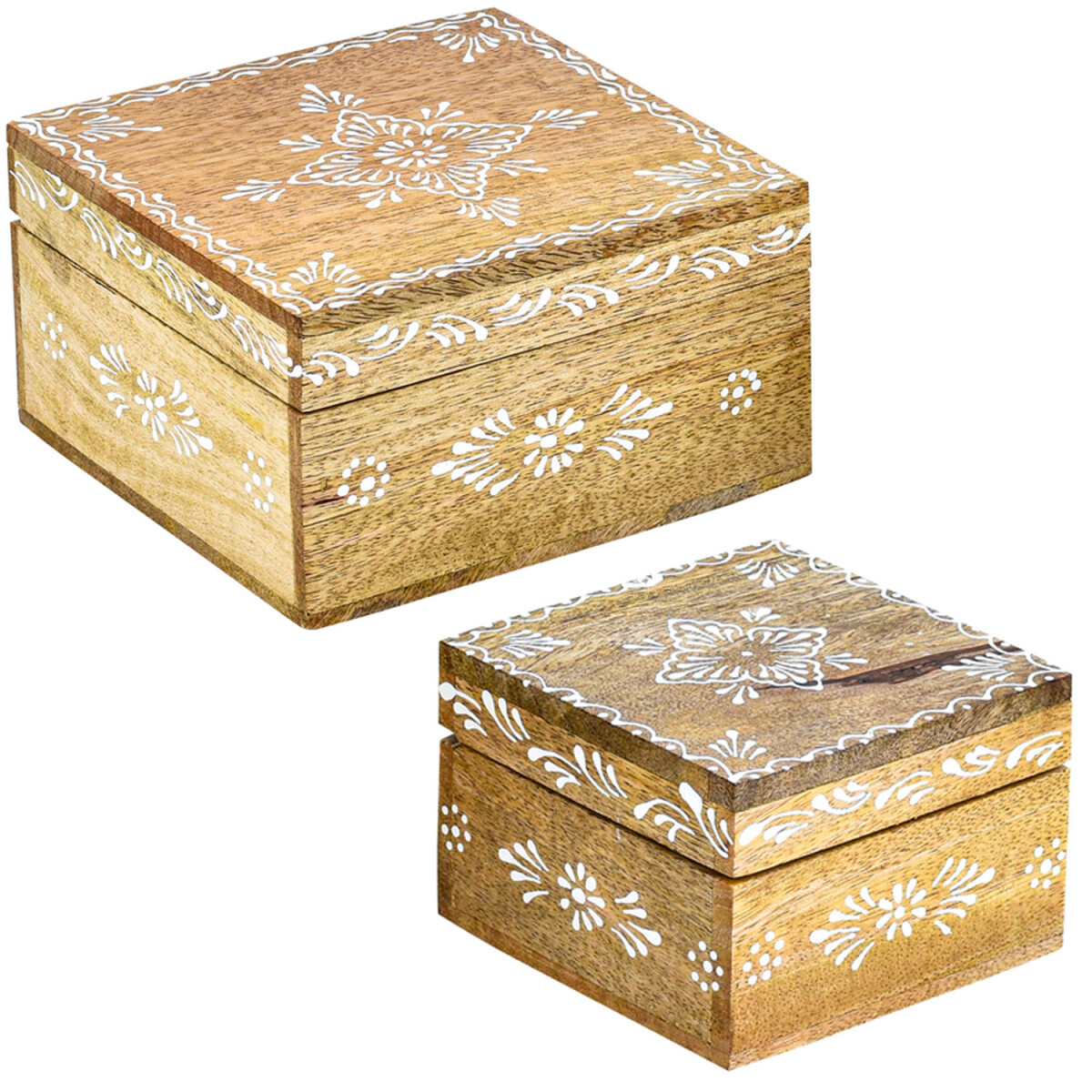 Set van 2 boho-decoratieve opbergdoosjes Hajdar 2