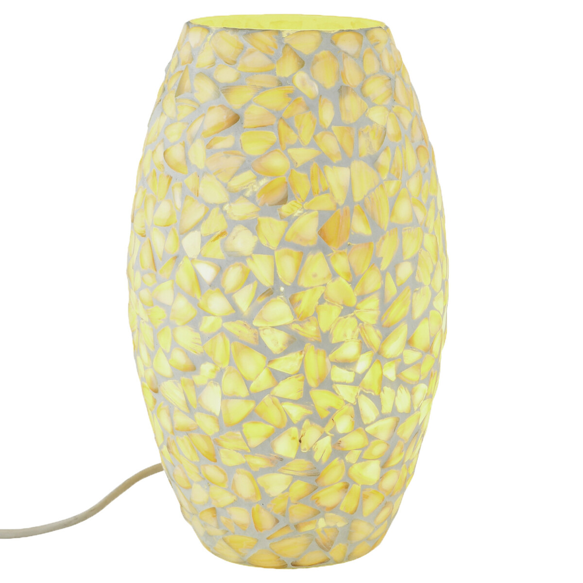 Boho-tafel- en nachtlamp van glas met mozaïekpatroon Ti