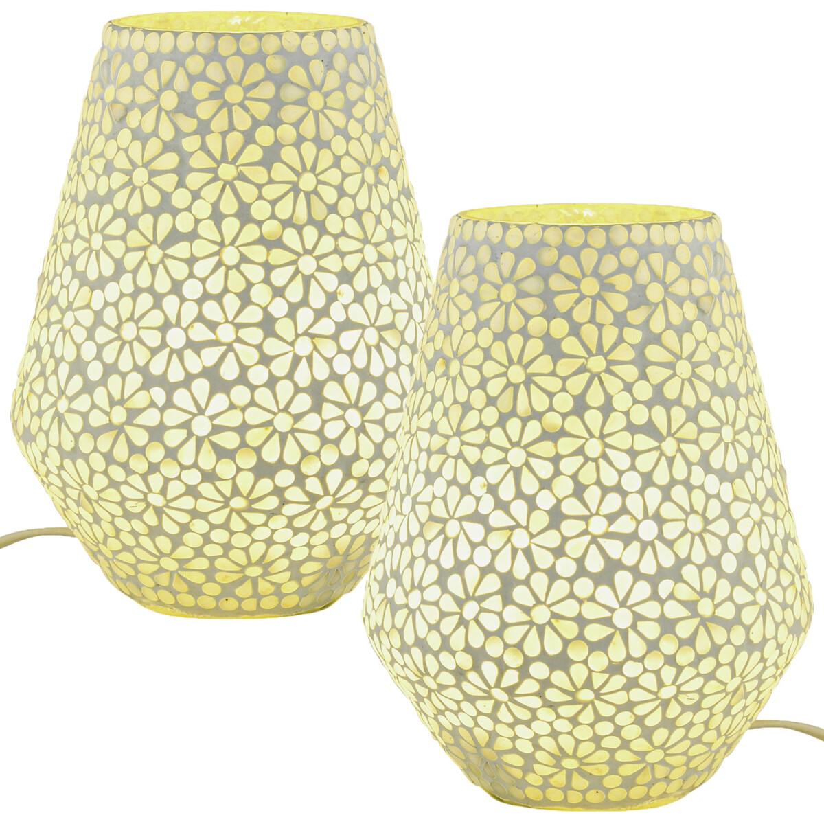 Set van 2 boho-decoratieve tafellampjes, nachtlampjes van...