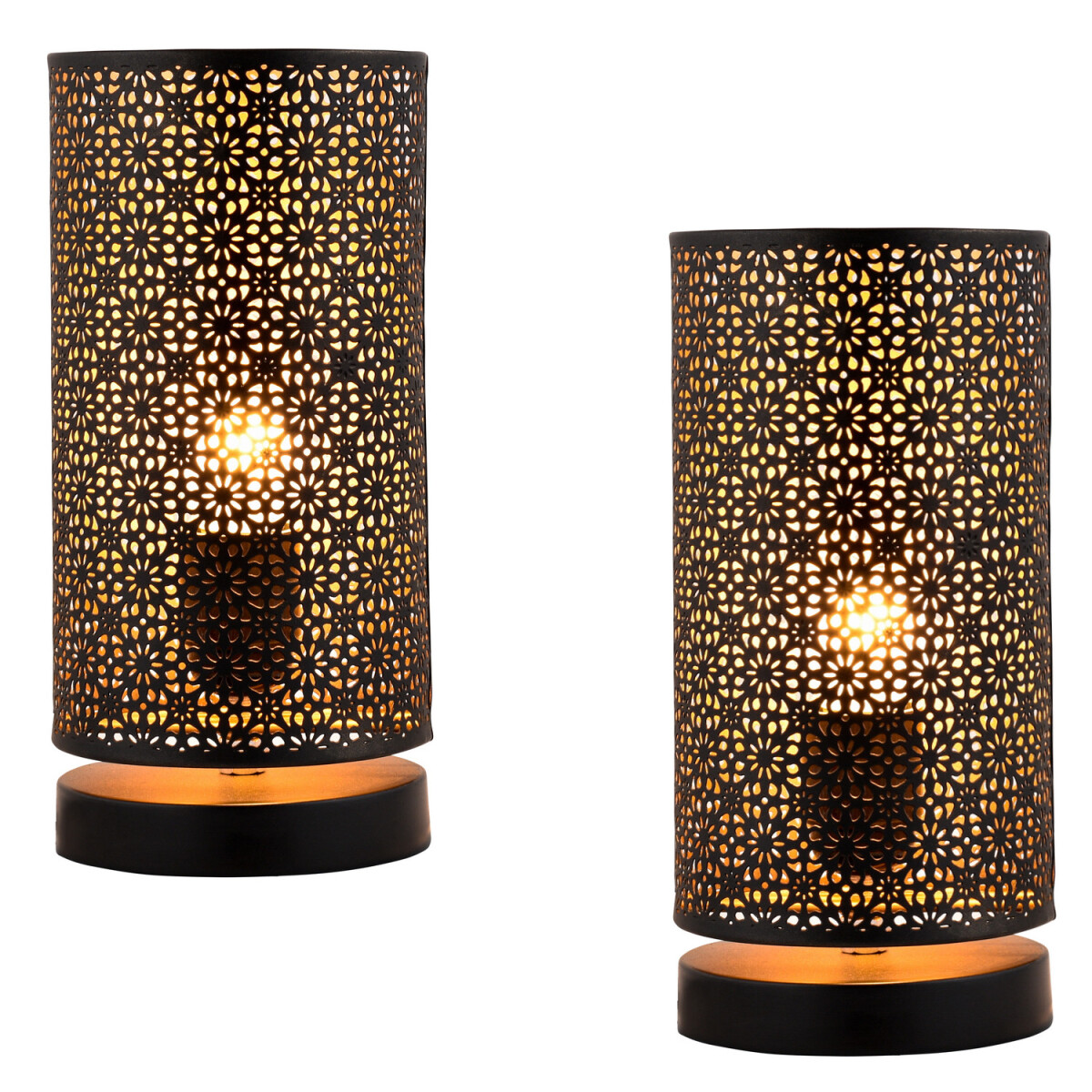 Set van 2 moderne decoratieve tafellampe box