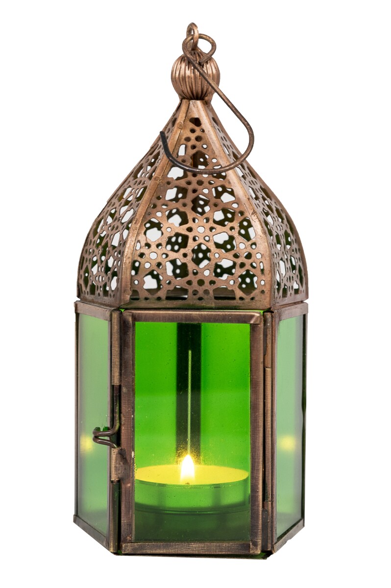 Oosterse lantaarn Meena - Groen box