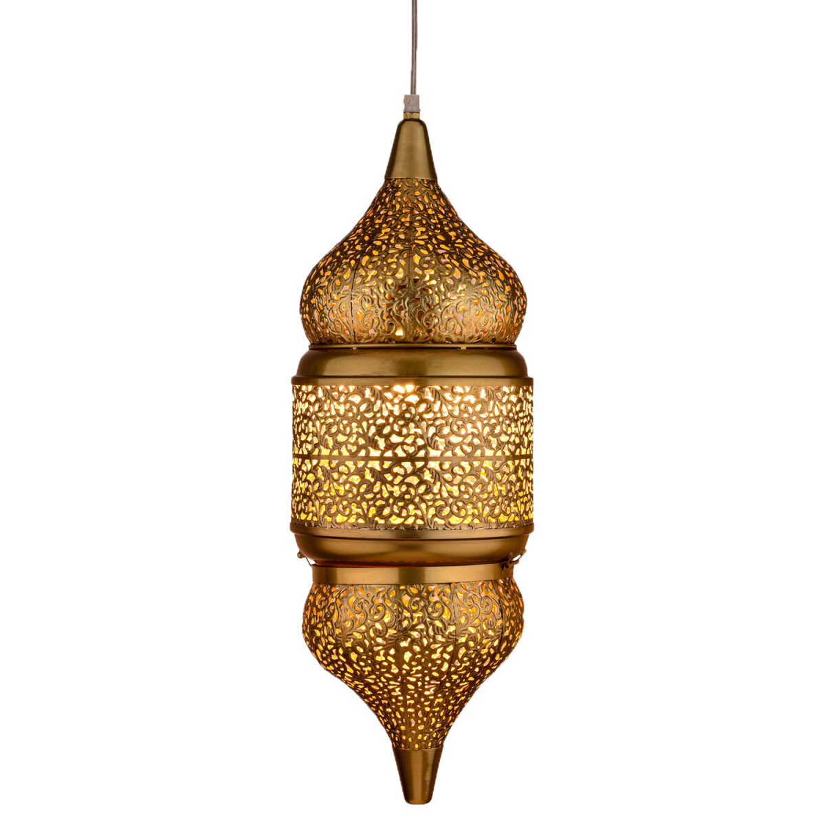 Oosterse hanglamp Imano Gold 56 cm | Handgemaakt & boho-