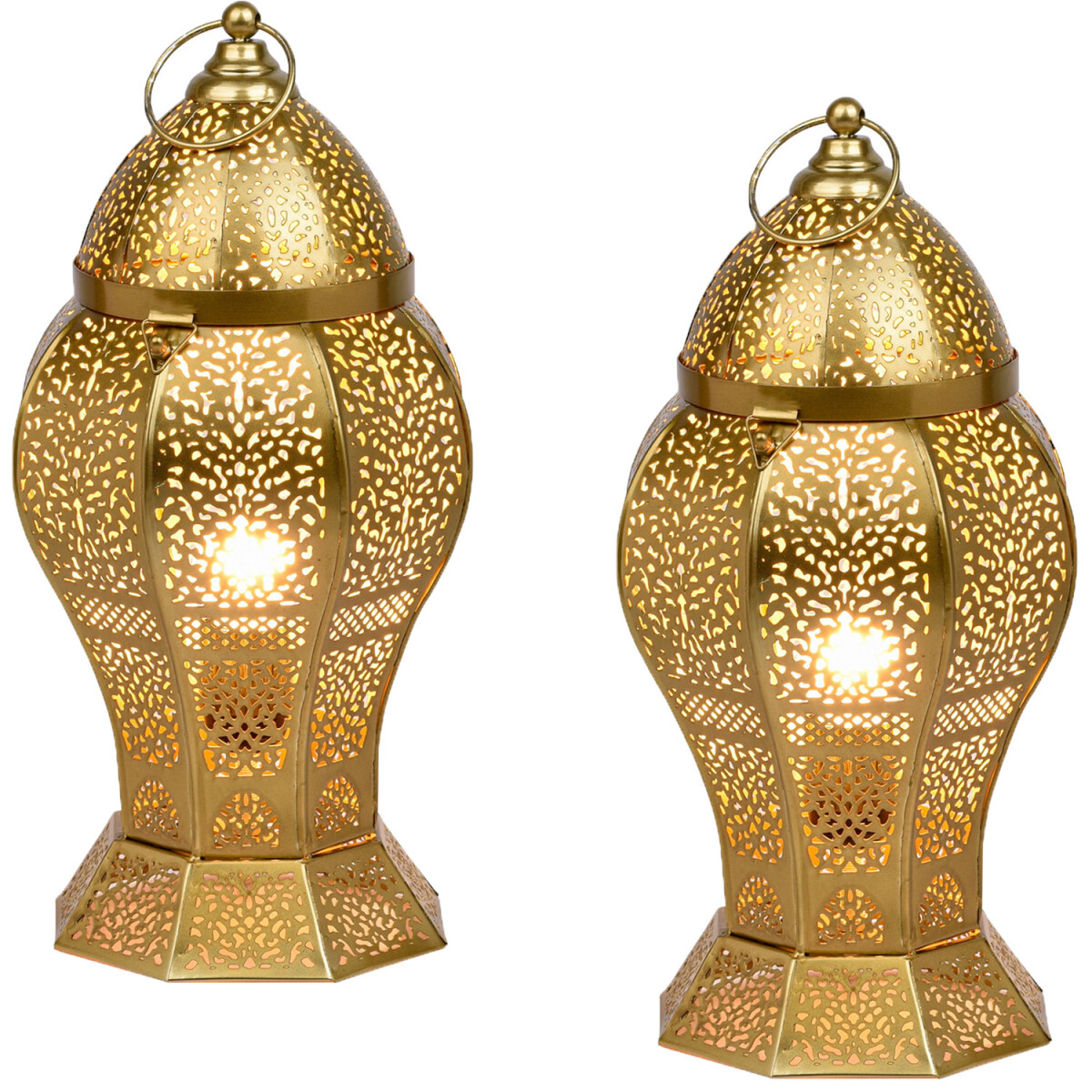 Set van 2 oosterse decoratieve tafellamp box