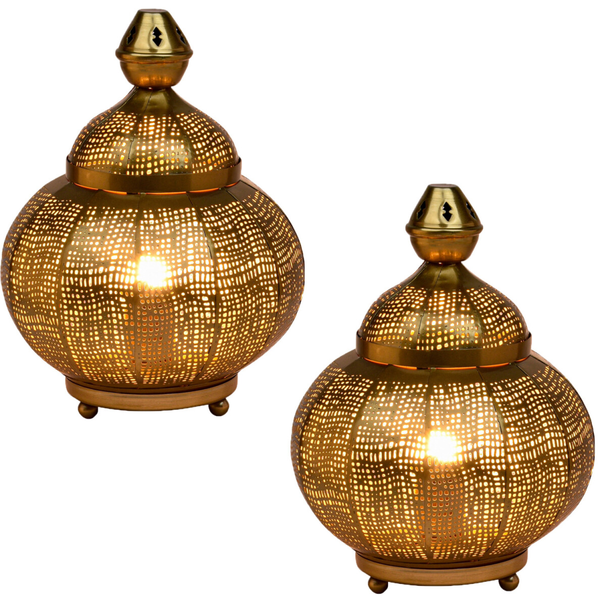 Set van 2 oosterse decoratieve tafellamp box