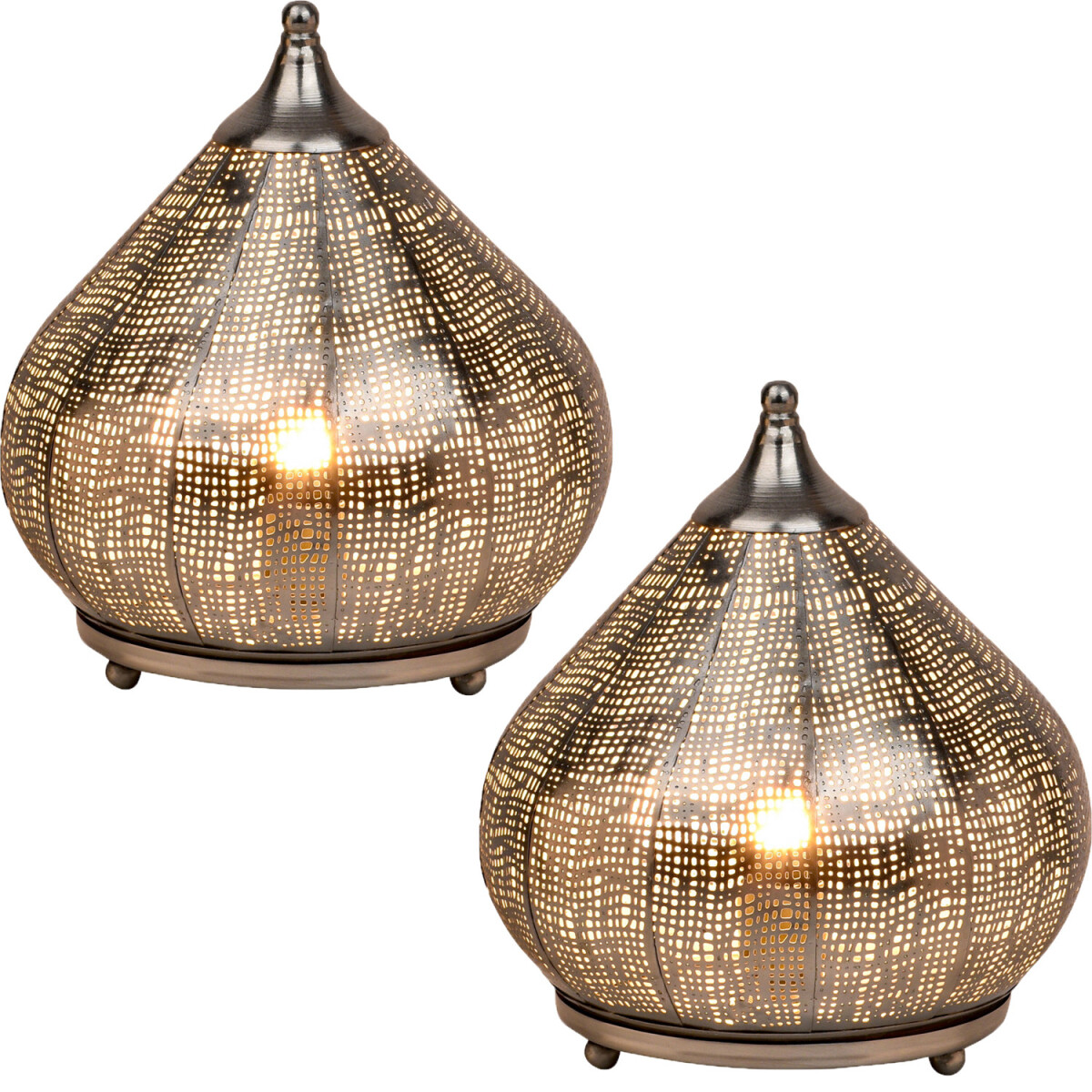 Set van 2 oosterse decoratieve tafellamp box