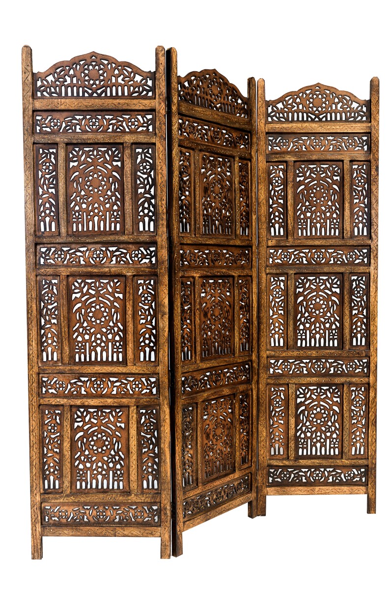 Houten kamerscherm uit India van Abhinav box
