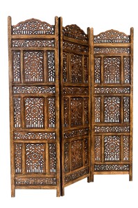 Houten kamerscherm uit India van Abhinava