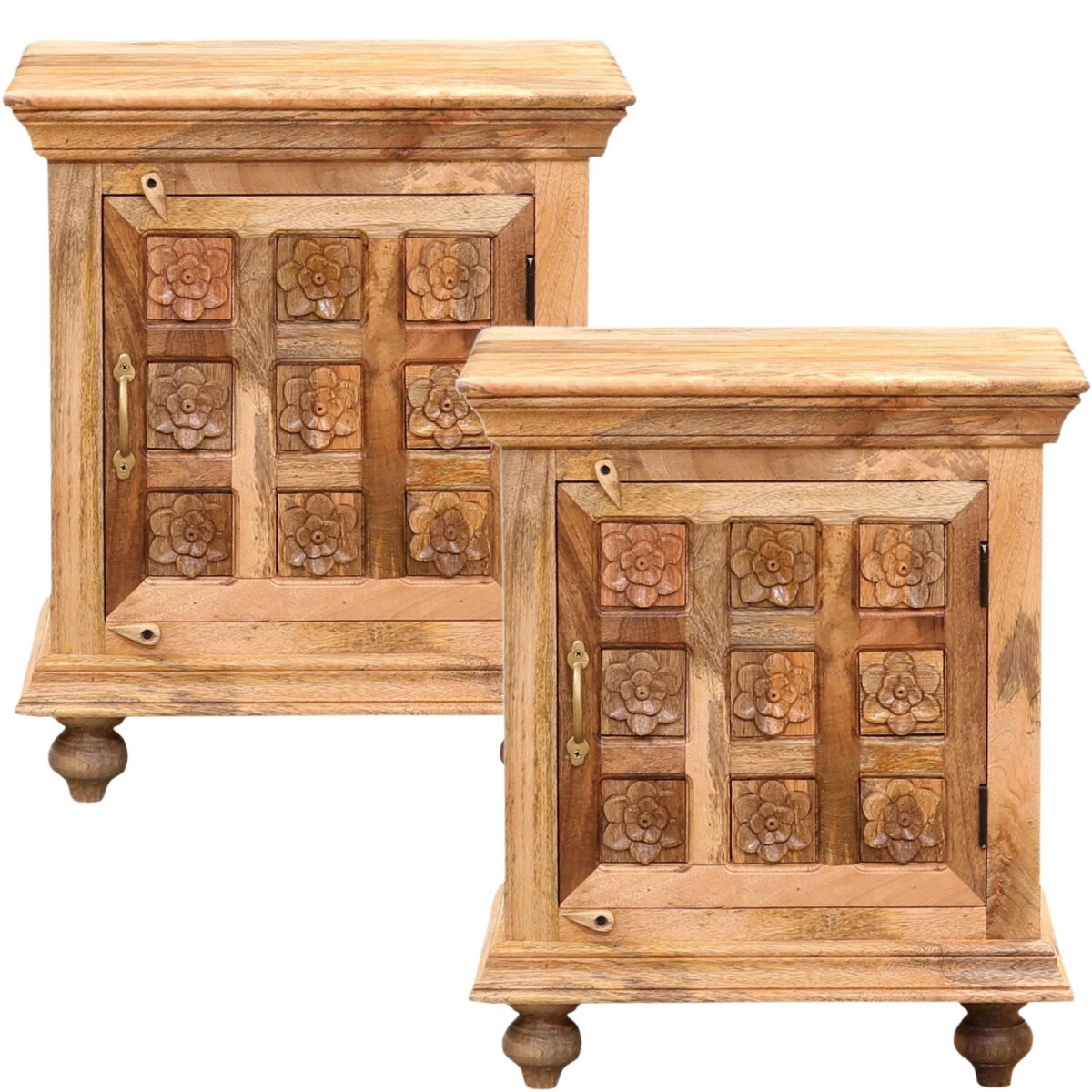 Set van 2 Scandinavische meubels: nachtk box