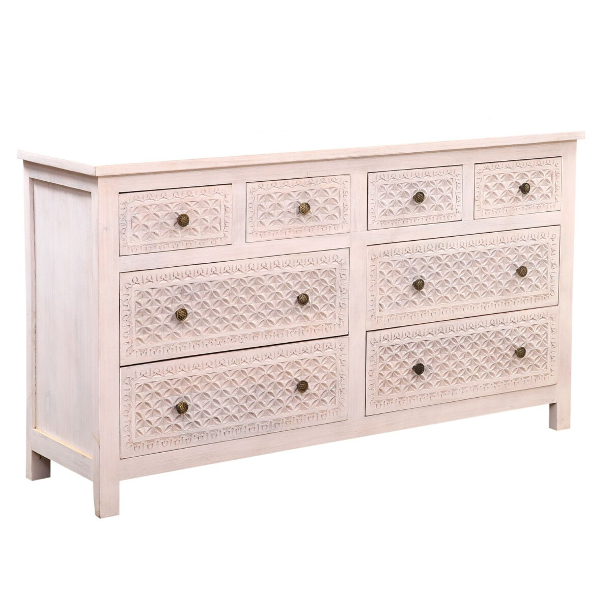 Boho-meubel: dressoir Casal wit 160 cm box