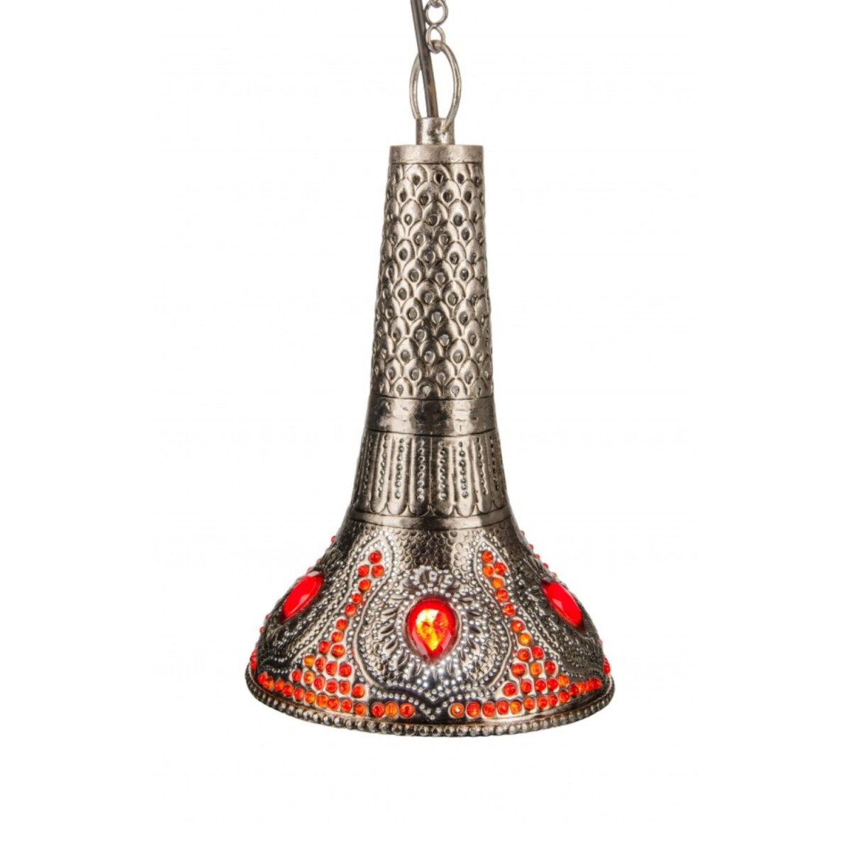 Hanglamp Ajdina Zilver 30 cm | Marokkaanse lamp van messing